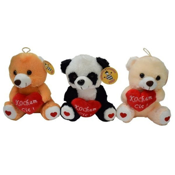 Miś z sercem pluszowy prezent kocham cię miękki przytulanka dla dziecka