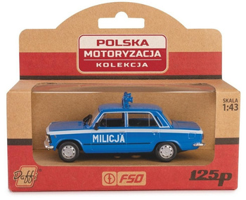 Kolekcja PRL-u Fiat 125P Milicja Daffi