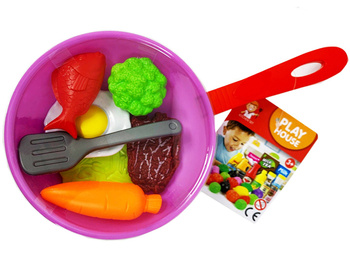 Patelnia z akcesoriami kuchennymi dla dzieci zabawka edukacyjna zestaw 1 sz