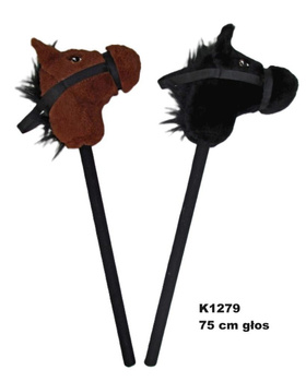 Koń na kiju z głosem 75cm MIX Sun-Day