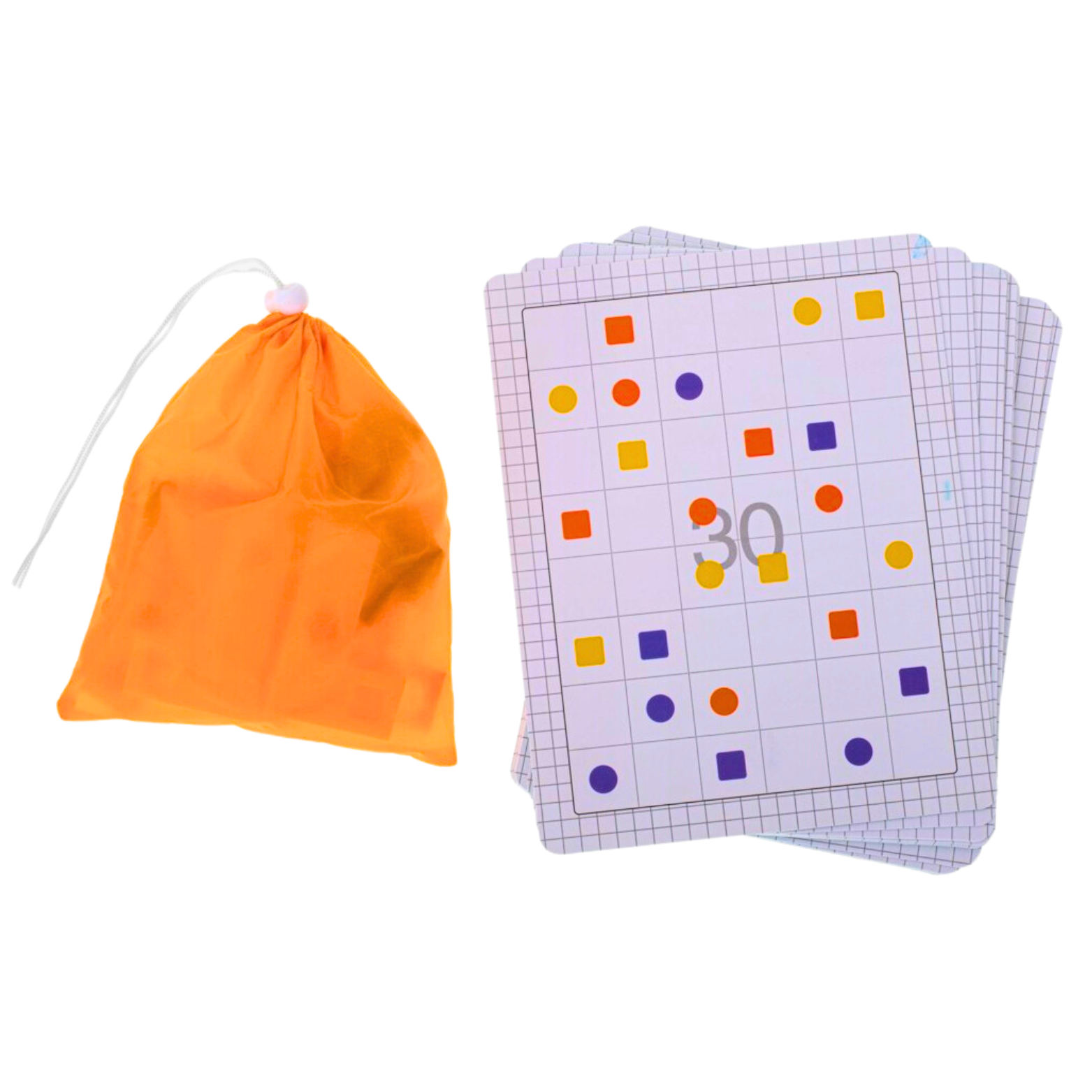 Gra Logiczna Układanka Karty Montessori Tangram Puzzle Klocki Gra Planszowa