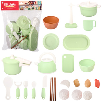 Zestaw Naczyń Kuchennych Dla Dzieci El. 27 Akcesoria Kuchnia Prezent
