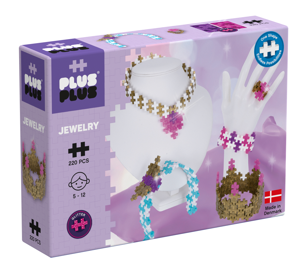 Klocki konstrukcyjne Plus-Plus Zestaw Biżuteria 220 elementów opakowanie