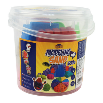 PIASEK KINETYCZNY WIADERKO 500G ZABAWKA KREATYWNA DLA DZIECI PREZENT