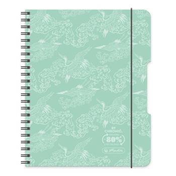 Paczka Kołobrulion A4 80 k. kratka Eco PP pastel mięta 4 szt.