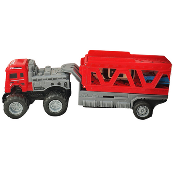 Ciężarówka laweta z resorakiem zabawka dla dzieci duża czerwona pojazd