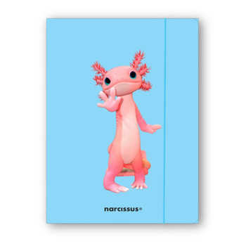 Teczka A4 z gumką Teddies Aksolotl