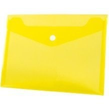 Paczka Koperta A5 na zatrzask PP żółta 12 sztuk