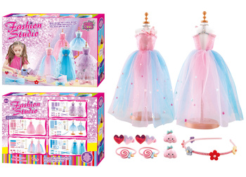 Zestaw Kreator Sukienek dla Dzieci Studio Mody Zabawka Kreatywna Edukacyjna
