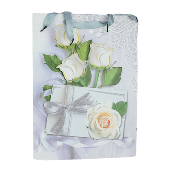 Torba ozdobna duża na prezent wytrzymała z uchwytami elegancka dar