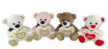 Miś z sercem 20cm MIX Sun-Day