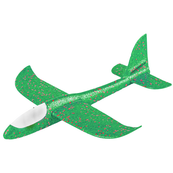 SAMOLOT STYROPIANOWY SZYBOWIEC RZUTKA ZE STYROPIANU ŚWIATŁO W KABINIE 1szt