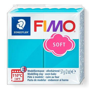 Kostka FIMO soft 57g turkusowy masa termoutwardzalna Staedtler