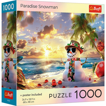 Puzzle 1000 USA Collection: Paradise Snowman