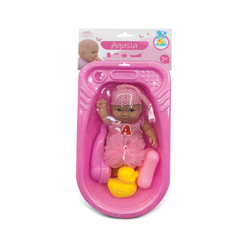 Lalka Agusia z wanienką zestaw dla dzieci do zabawy i pielęgnacji