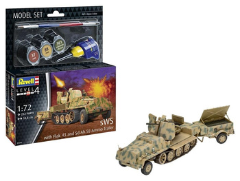Model Set SWS Flak 43 & Sd.Ah 58 Ammo Trailer Revell