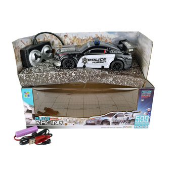 Samochód Policyjny Zdalnie Sterowany RC Światła Dźwięk Prezent Dla Dzieci