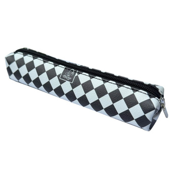 Piórnik mini prostokąt Krata White