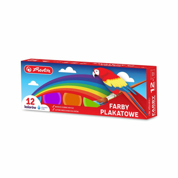 Farby plakatowe Herlitz 12 kolorów 20ml