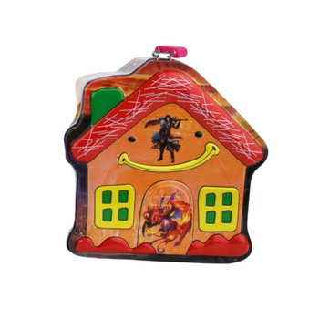 Skarbonka Metalowa Domek Dla Dzieci Edukacyjna Oszczędzanie Pieniędzy