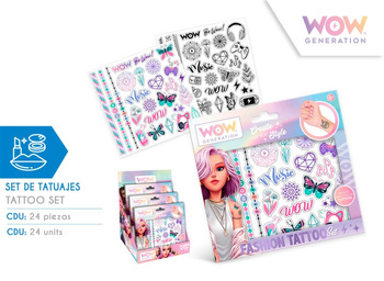 Zestaw 50 tatuaży WOW00114