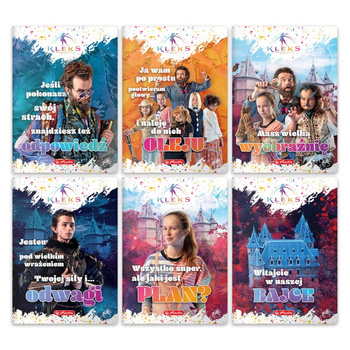 Paczka Zeszyt A5 Kleks pakiet 10 szt. linia