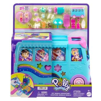Polly Pocket. Podróżny van Kamper z transformacją Mattel