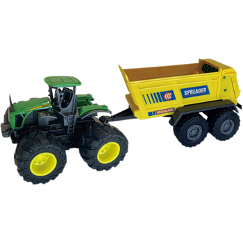 TRAKTOR PRZYCZEPA CIĄGNIK WYWROTKA FARMA MASZYNA ROLICZNA 25CM WZORY