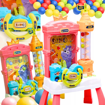 DUŻA GRA ZRĘCZNOŚCIOWA LED LOGICZNA LABIRYNT ŁAPACZ PIŁEK DINOZAUR DŹWIĘKI