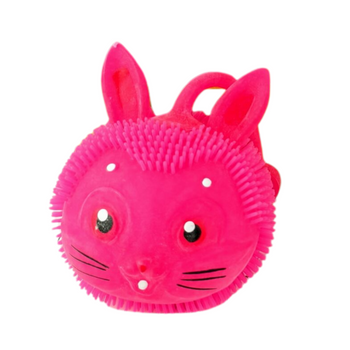 GUMOWY KRÓLICZEK ZABAWKA SENSORYCZNA DLA DZIECI ŚWIECĄCA DA KĄPIELI GNIOTEK