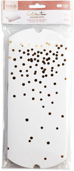 Pudełka na prezenty Golden Dots 21x10cm 5 sztuk