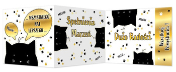 Karnet B6 składany Koty