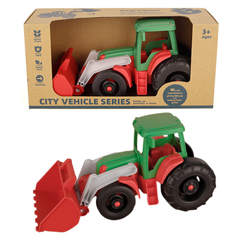 TRAKTOR PLASTIKOWY Z ŁYŻKĄ /24