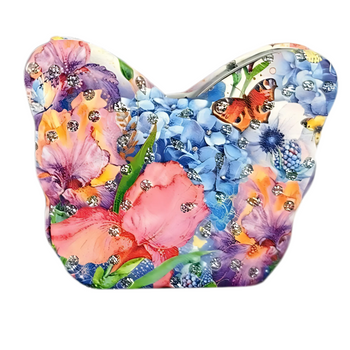 LUSTERKO KOSMETYCZNE W KWIATKI DLA DZIEWCZYNKI MAŁE SKŁADANE DO TOREBKI