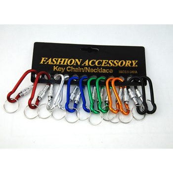 Karabińczyk brelok metalowy 12 sztuk praktyczny dodatek klucze plecak