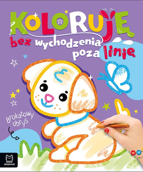 Piesek. Brokatowa kolorowanka