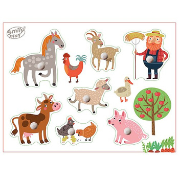 Układanka drewniana Farma SPW83803 AN01