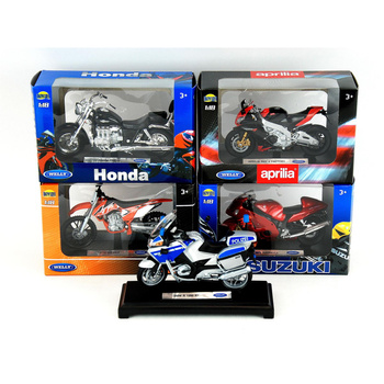 Modele motocykli Welly skala 1.18 kolekcjonerskie unikatowy mix