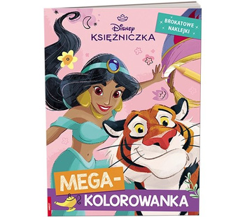 Disney księżniczka mega kolorowanka brokatowe naklejki KOLB-9103