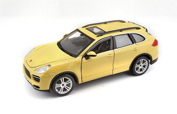 Porsche Cayenne Turbo 1:24 żółty BBURAGO BBurago