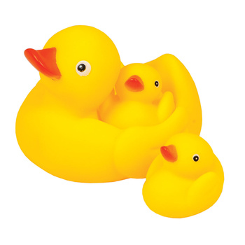 Zabawki kąpielowe zestaw kaczek w siatce dla dzieci do wanny