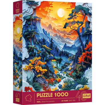 Puzzle 1000 3D 40-lecie Trefl Dolina 40045