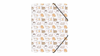 Teczka z gumką A4 pp z nadrukiem kittens