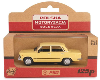 Fiat 125p MR żółty Daffi