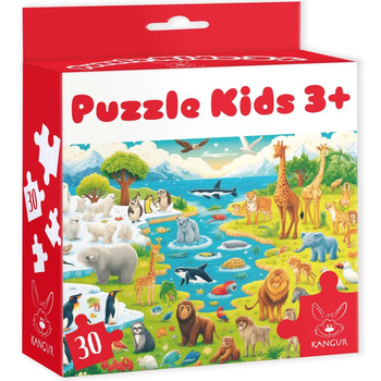 Puzzle Kids 3+ Dzikie Zwierzęta 30 elementów
