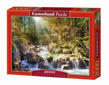 Puzzle 2000 Strumyk w lesie CASTOR Castorland
