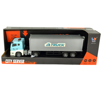 TIR CIĘŻARÓWKA NACZEPA ZABAWKA DLA DZIECI ŚWIATŁO DŹWIĘK POJAZD AUTO