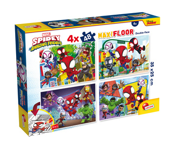 LISCIANI MARVEL PUZZLE DF MAXI FLOOR 4 X 48 SPIDEY