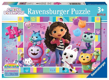 Puzzle dla dzieci 2D: Koci Domek Gabi 35el Ravensburger
