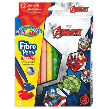 DISNEY COLORINO - FLAMASTRY 12 KOL - AVENGERS
